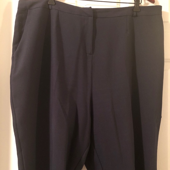 Navy ankle length suit pants from ASOS CURVE - Picture 2 of 4